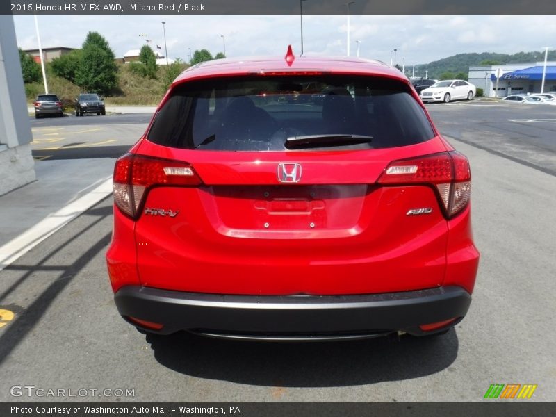 Milano Red / Black 2016 Honda HR-V EX AWD
