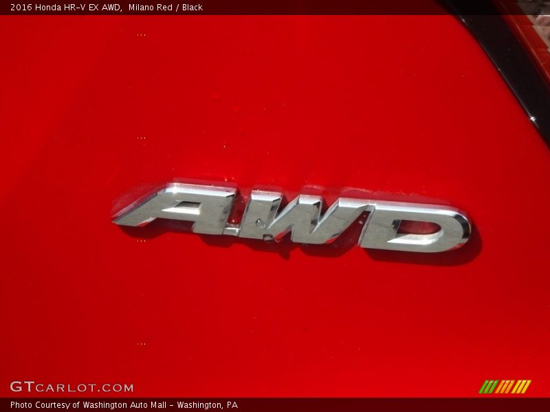 Milano Red / Black 2016 Honda HR-V EX AWD