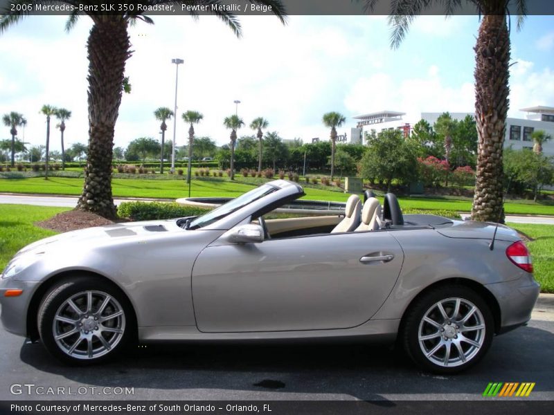 Pewter Metallic / Beige 2006 Mercedes-Benz SLK 350 Roadster