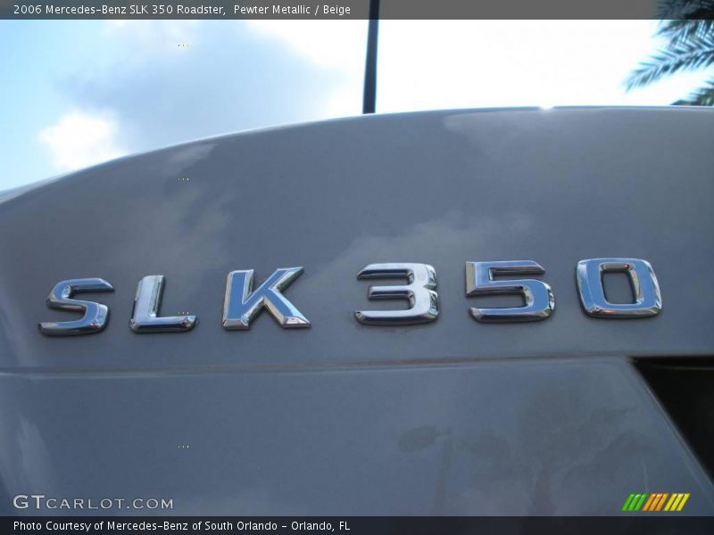 Pewter Metallic / Beige 2006 Mercedes-Benz SLK 350 Roadster