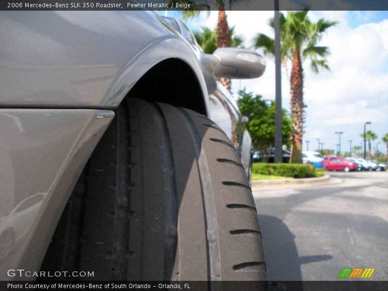 Pewter Metallic / Beige 2006 Mercedes-Benz SLK 350 Roadster