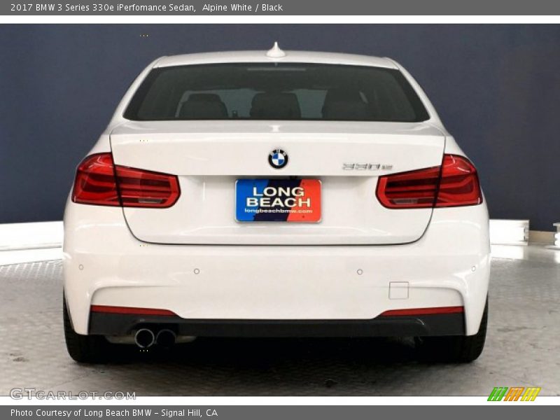 Alpine White / Black 2017 BMW 3 Series 330e iPerfomance Sedan