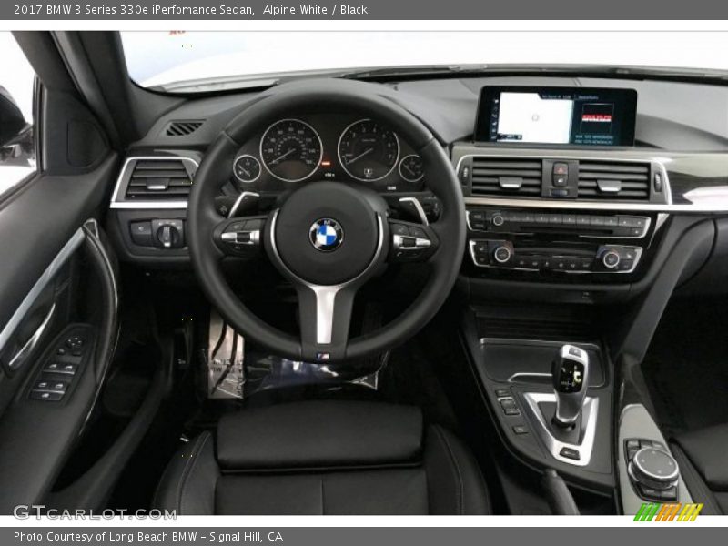 Alpine White / Black 2017 BMW 3 Series 330e iPerfomance Sedan