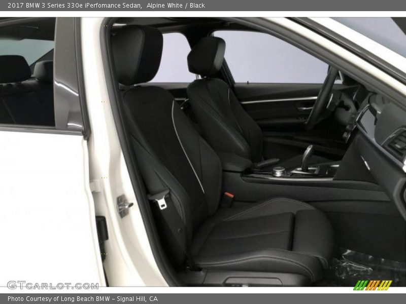 Alpine White / Black 2017 BMW 3 Series 330e iPerfomance Sedan