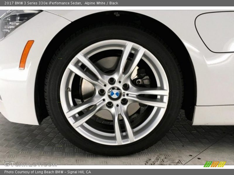 Alpine White / Black 2017 BMW 3 Series 330e iPerfomance Sedan