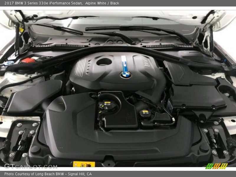 Alpine White / Black 2017 BMW 3 Series 330e iPerfomance Sedan