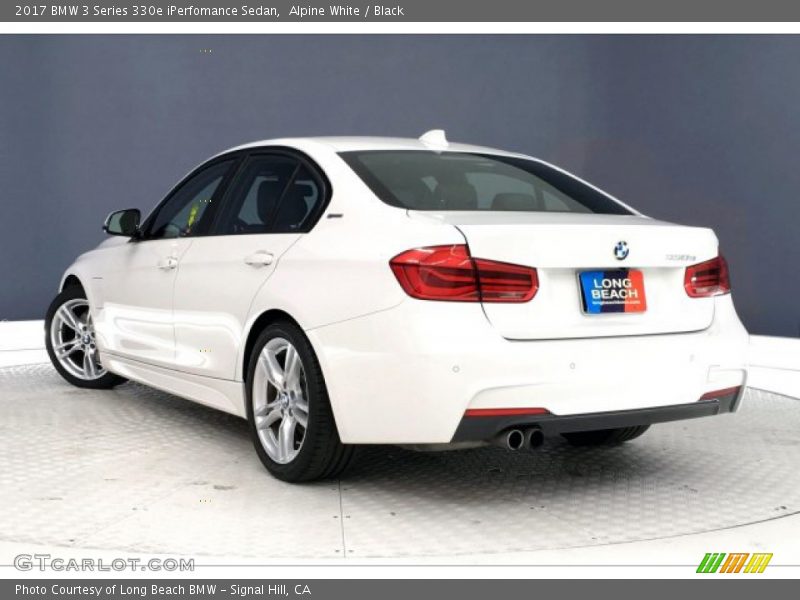 Alpine White / Black 2017 BMW 3 Series 330e iPerfomance Sedan