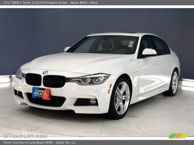 Alpine White / Black 2017 BMW 3 Series 330e iPerfomance Sedan