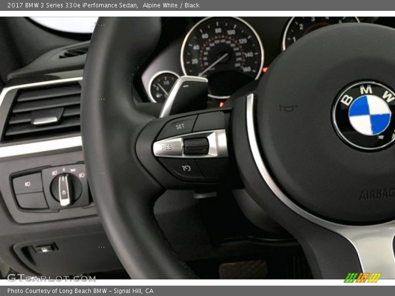 Alpine White / Black 2017 BMW 3 Series 330e iPerfomance Sedan