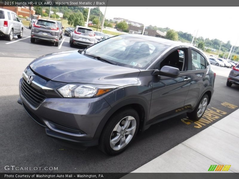 Modern Steel Metallic / Black 2016 Honda HR-V LX AWD