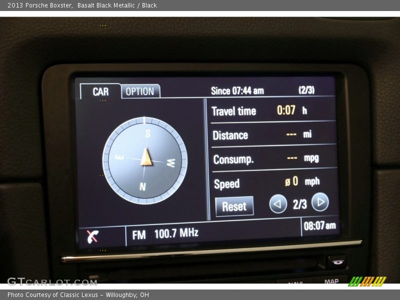Controls of 2013 Boxster 