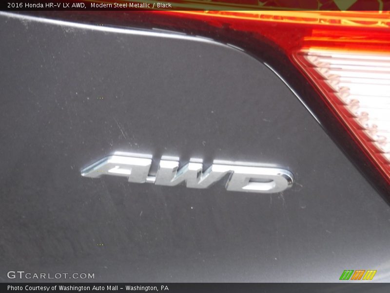 Modern Steel Metallic / Black 2016 Honda HR-V LX AWD