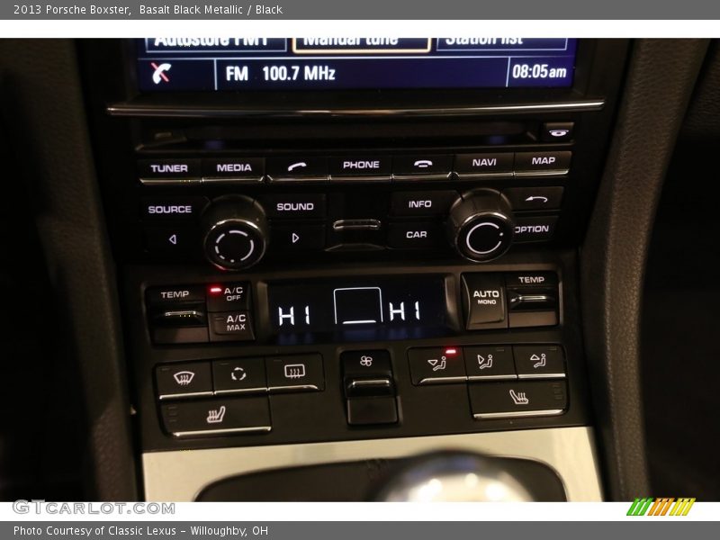Controls of 2013 Boxster 