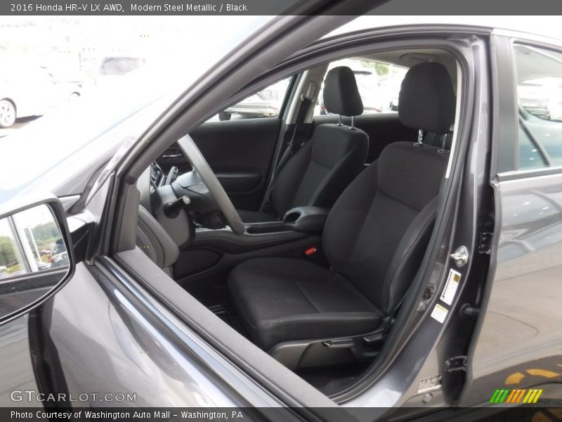 Modern Steel Metallic / Black 2016 Honda HR-V LX AWD