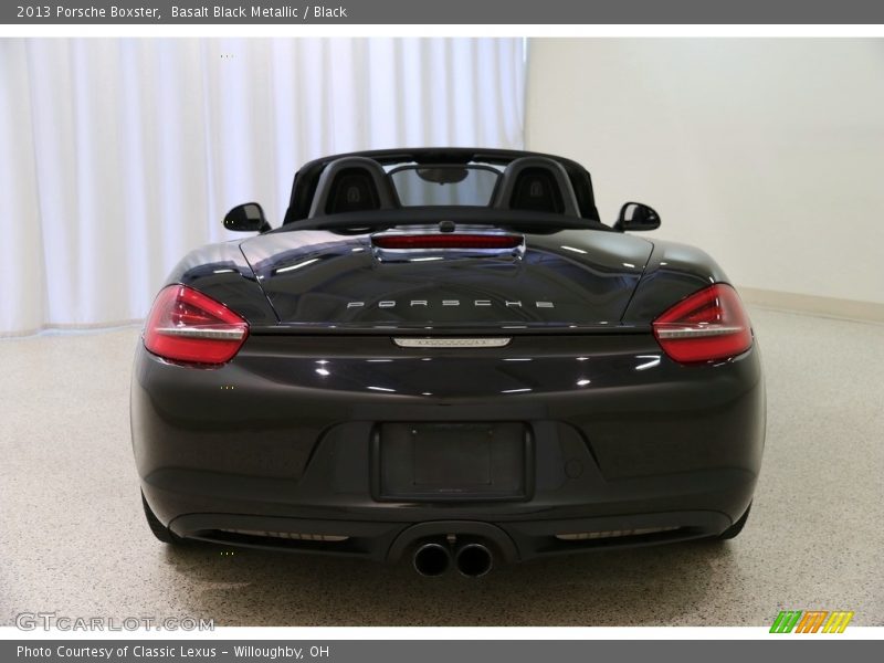Basalt Black Metallic / Black 2013 Porsche Boxster