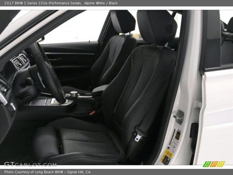 Alpine White / Black 2017 BMW 3 Series 330e iPerfomance Sedan