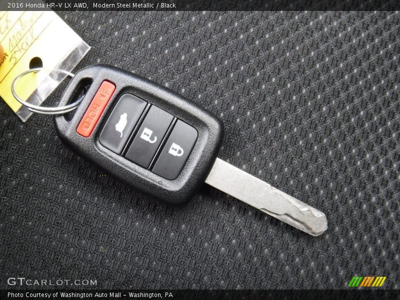 Modern Steel Metallic / Black 2016 Honda HR-V LX AWD
