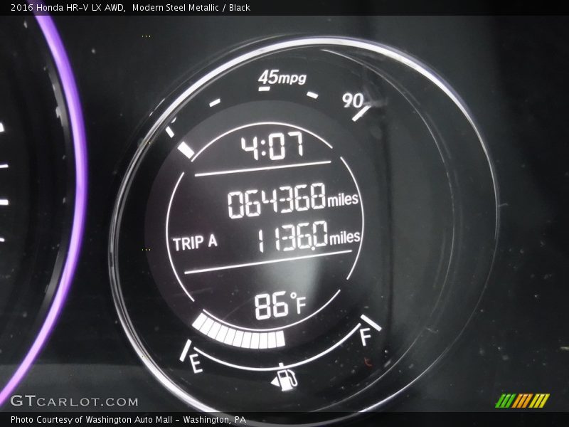 Modern Steel Metallic / Black 2016 Honda HR-V LX AWD