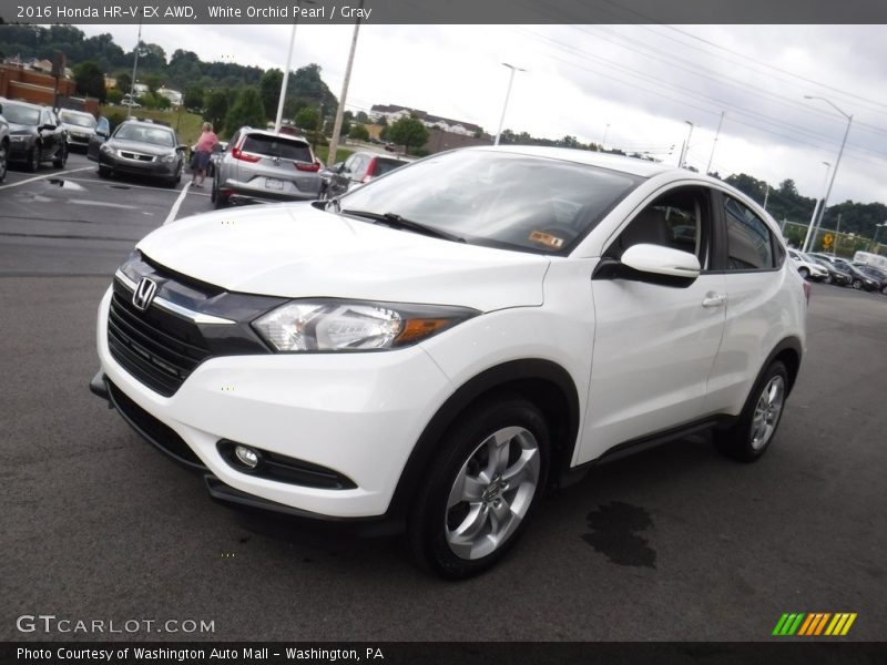 White Orchid Pearl / Gray 2016 Honda HR-V EX AWD