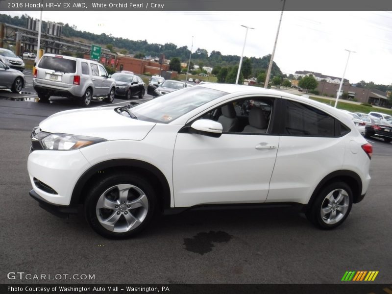 White Orchid Pearl / Gray 2016 Honda HR-V EX AWD