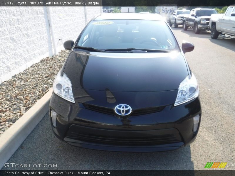 Black / Bisque 2012 Toyota Prius 3rd Gen Five Hybrid