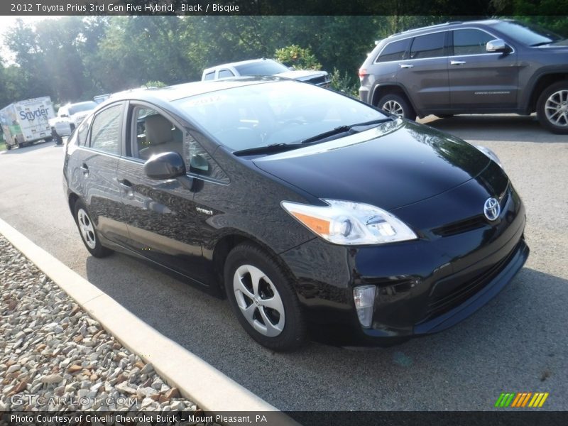 Black / Bisque 2012 Toyota Prius 3rd Gen Five Hybrid