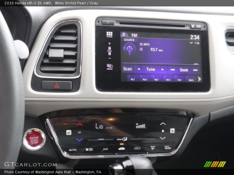White Orchid Pearl / Gray 2016 Honda HR-V EX AWD