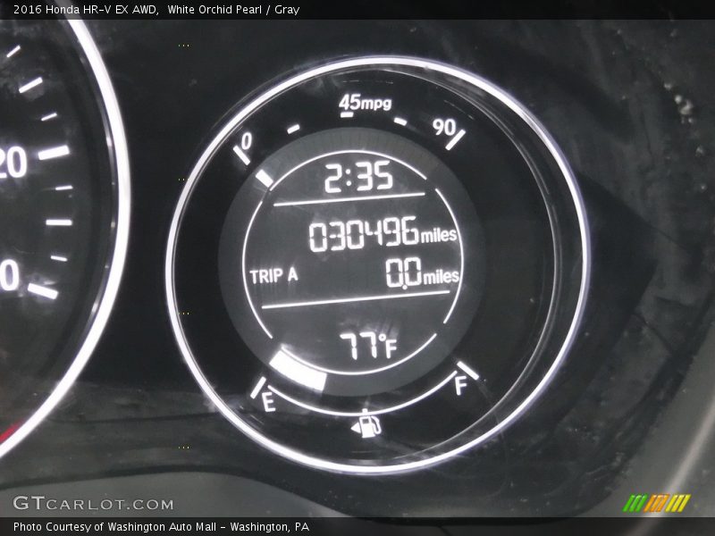 White Orchid Pearl / Gray 2016 Honda HR-V EX AWD