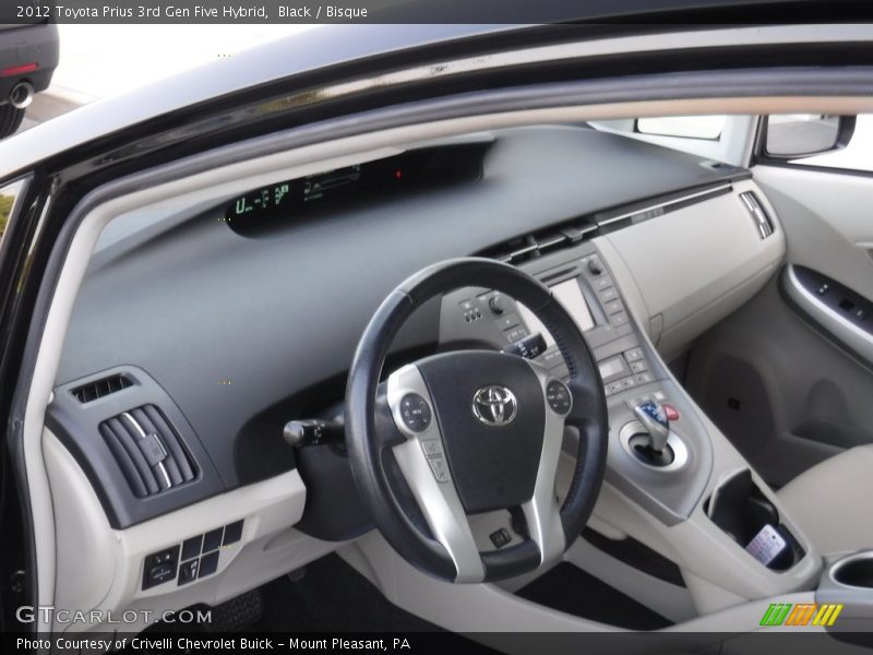 Black / Bisque 2012 Toyota Prius 3rd Gen Five Hybrid