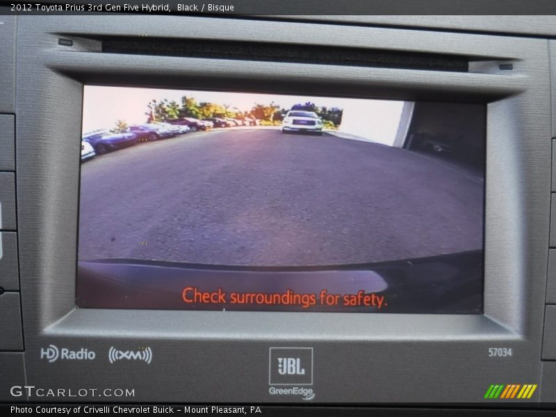 Black / Bisque 2012 Toyota Prius 3rd Gen Five Hybrid