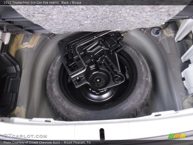 Black / Bisque 2012 Toyota Prius 3rd Gen Five Hybrid