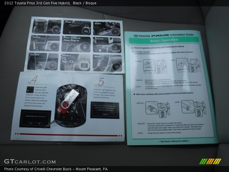 Black / Bisque 2012 Toyota Prius 3rd Gen Five Hybrid