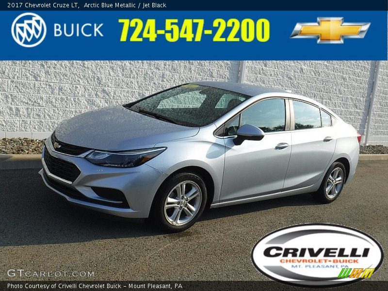 Arctic Blue Metallic / Jet Black 2017 Chevrolet Cruze LT