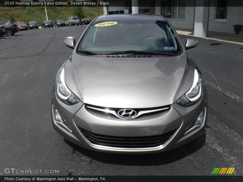 Desert Bronze / Black 2016 Hyundai Elantra Value Edition