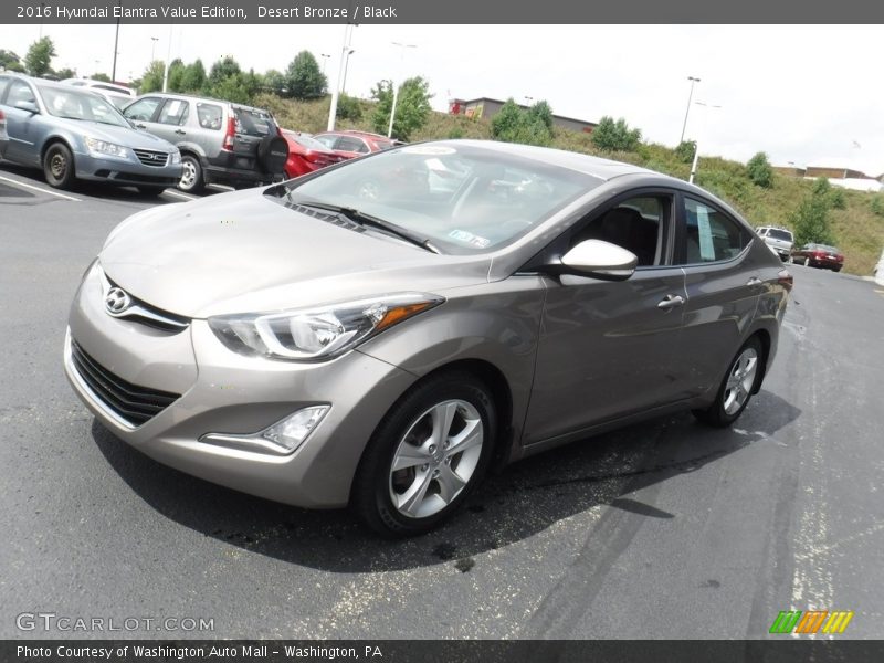 Desert Bronze / Black 2016 Hyundai Elantra Value Edition