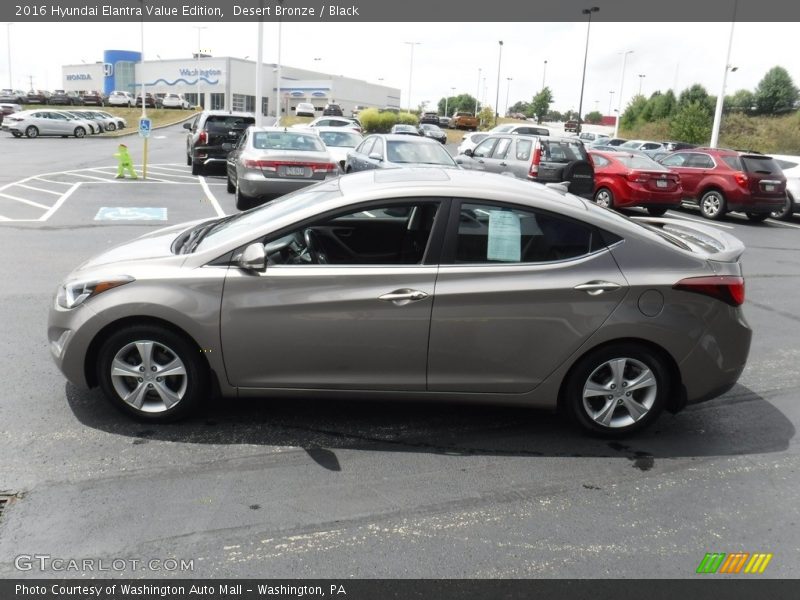 Desert Bronze / Black 2016 Hyundai Elantra Value Edition