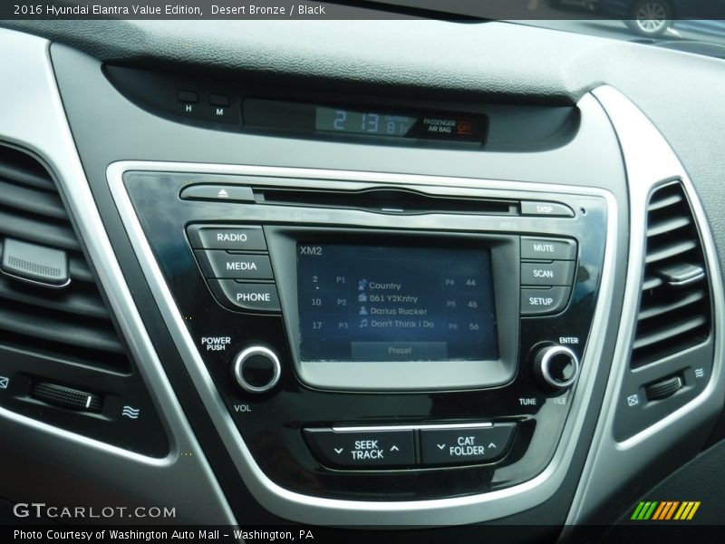 Desert Bronze / Black 2016 Hyundai Elantra Value Edition