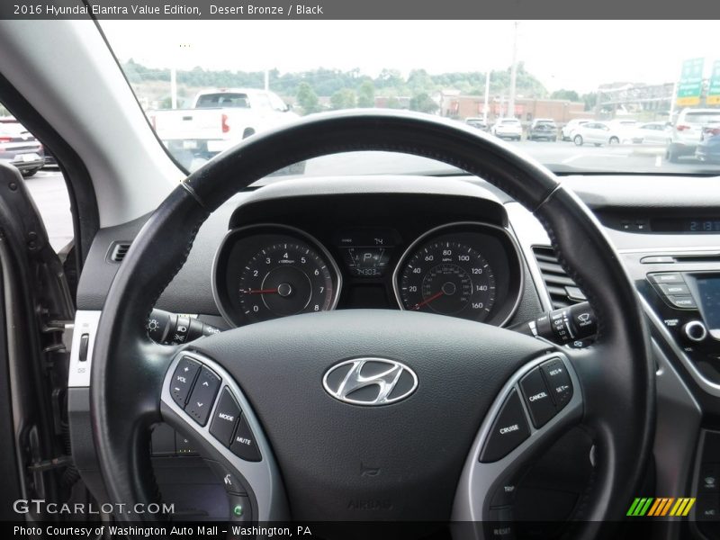 Desert Bronze / Black 2016 Hyundai Elantra Value Edition