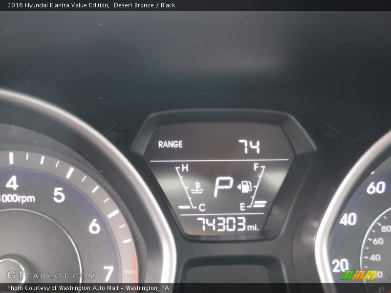 Desert Bronze / Black 2016 Hyundai Elantra Value Edition