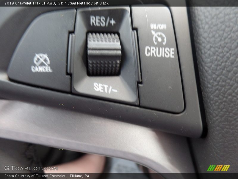 Satin Steel Metallic / Jet Black 2019 Chevrolet Trax LT AWD