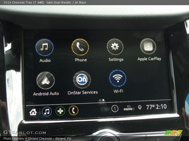 Satin Steel Metallic / Jet Black 2019 Chevrolet Trax LT AWD