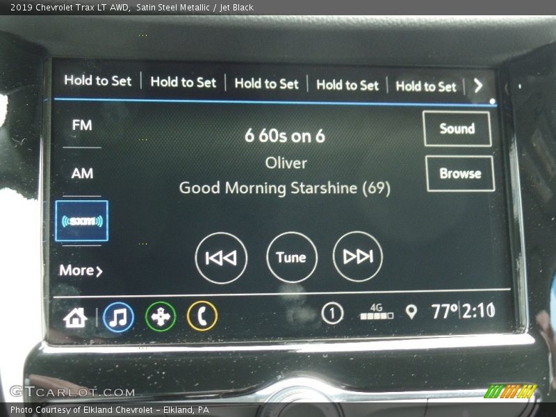 Satin Steel Metallic / Jet Black 2019 Chevrolet Trax LT AWD