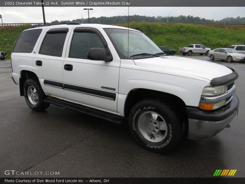 Summit White / Graphite/Medium Gray 2001 Chevrolet Tahoe LS 4x4