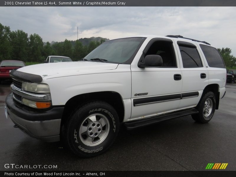 Summit White / Graphite/Medium Gray 2001 Chevrolet Tahoe LS 4x4