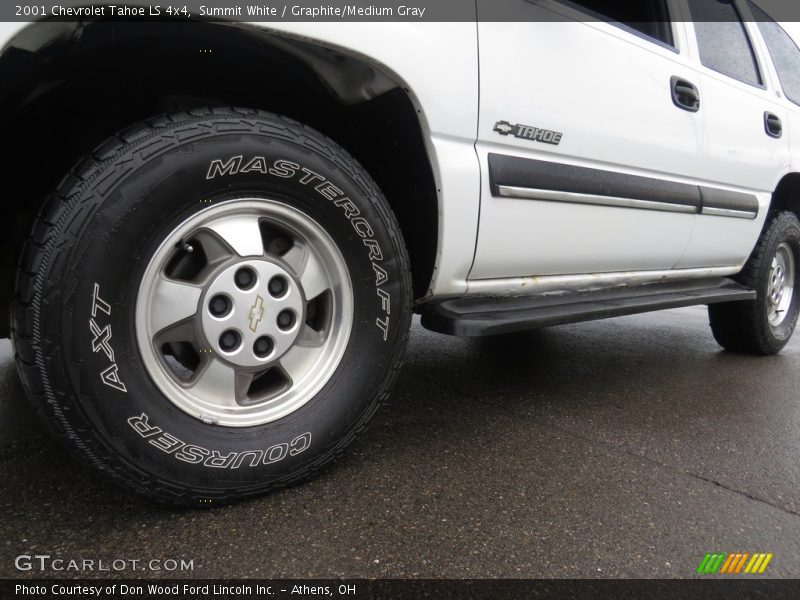 Summit White / Graphite/Medium Gray 2001 Chevrolet Tahoe LS 4x4