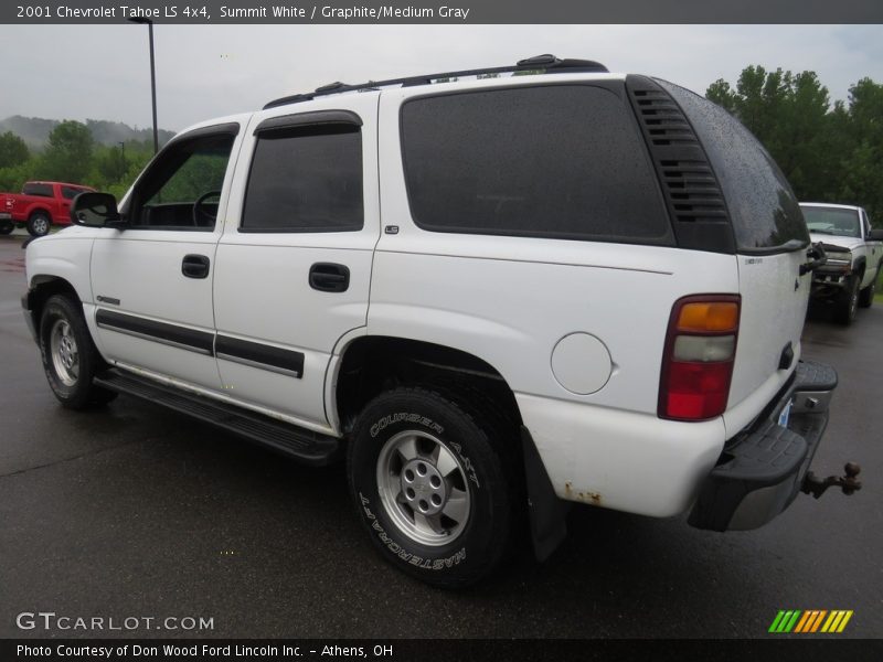 Summit White / Graphite/Medium Gray 2001 Chevrolet Tahoe LS 4x4