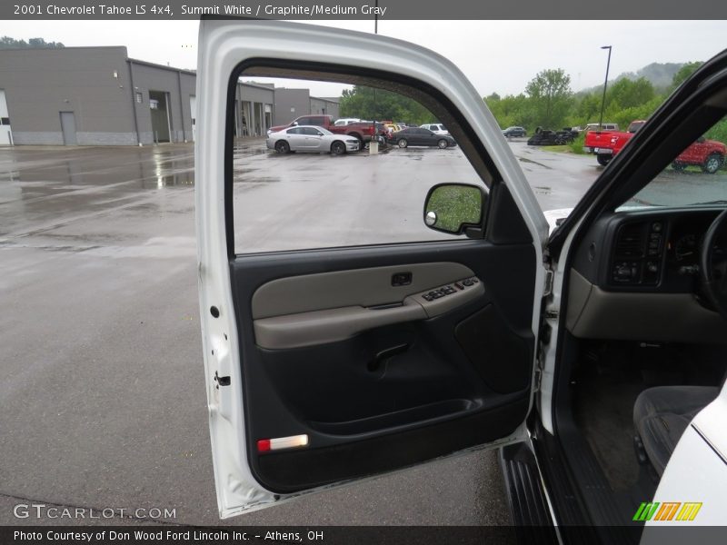 Summit White / Graphite/Medium Gray 2001 Chevrolet Tahoe LS 4x4