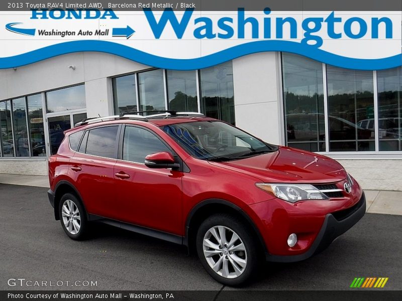 Barcelona Red Metallic / Black 2013 Toyota RAV4 Limited AWD