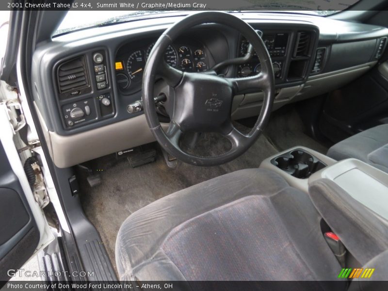 Summit White / Graphite/Medium Gray 2001 Chevrolet Tahoe LS 4x4