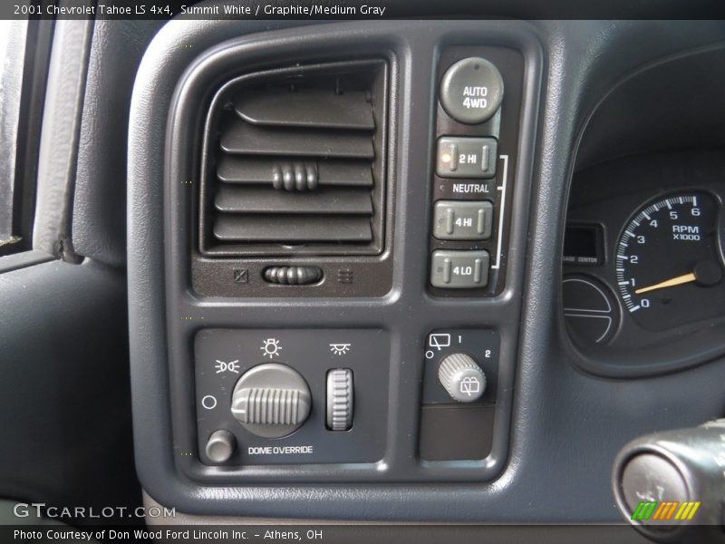 Summit White / Graphite/Medium Gray 2001 Chevrolet Tahoe LS 4x4